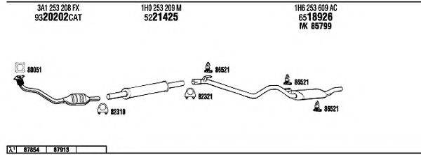 FONOS VW36123 Система випуску ОГ