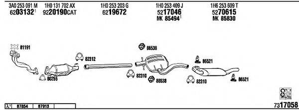 FONOS VW36126 Система випуску ОГ