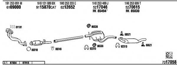 FONOS VW36137A Система випуску ОГ