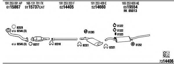 FONOS VW40198A Система випуску ОГ