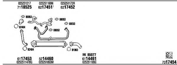 FONOS VW72218 Система випуску ОГ