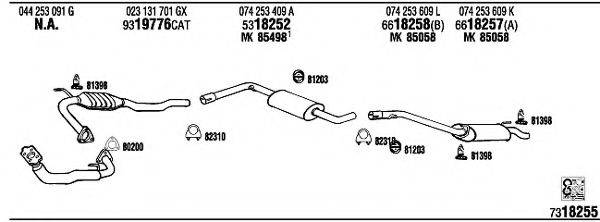 FONOS VW72235 Система випуску ОГ