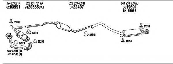 FONOS VW72291 Система випуску ОГ