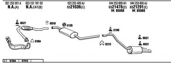 FONOS VW72305 Система випуску ОГ