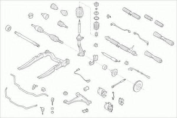 BOGE OPELVECTRFB018 Рульове управління; Підвіска колеса