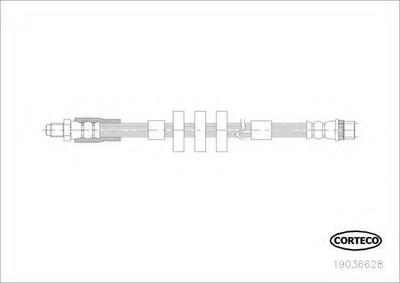 CORTECO 19036628 Гальмівний шланг