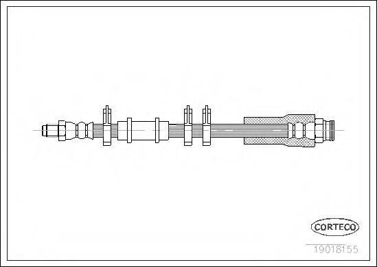 CORTECO 19018155 Гальмівний шланг