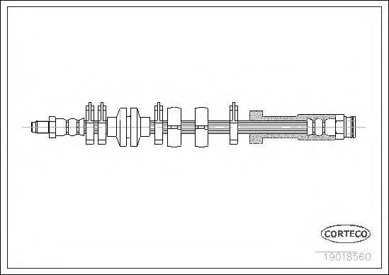 CORTECO 19018560 Гальмівний шланг