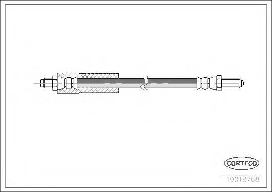 CORTECO 19018768 Гальмівний шланг