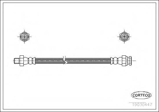 CORTECO 19030447 Гальмівний шланг