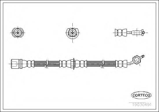 CORTECO 19030491 Гальмівний шланг