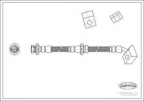 CORTECO 19030537 Гальмівний шланг