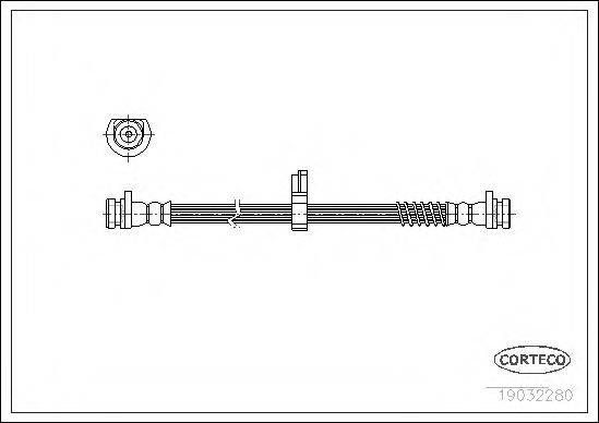 CORTECO 19032280 Гальмівний шланг