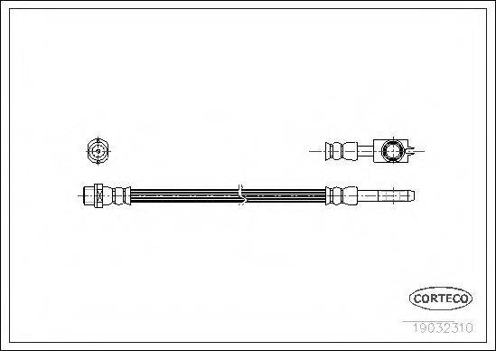 CORTECO 19032310 Гальмівний шланг