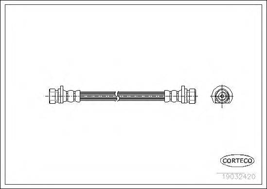 CORTECO 19032420 Гальмівний шланг