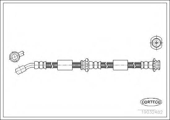 CORTECO 19032482 Гальмівний шланг