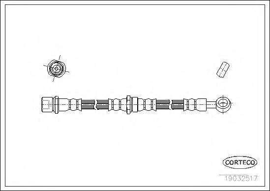 CORTECO 19032517 Гальмівний шланг