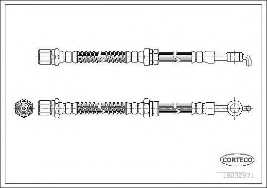 CORTECO 19032971 Гальмівний шланг
