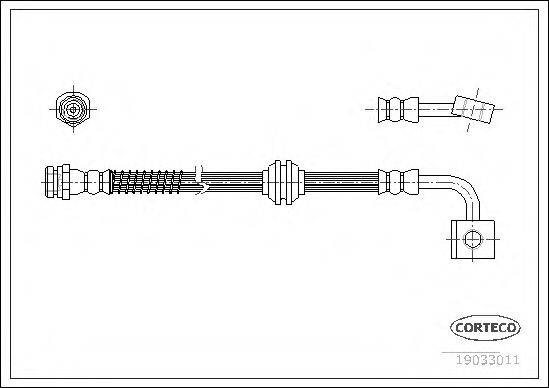 CORTECO 19033011 Гальмівний шланг