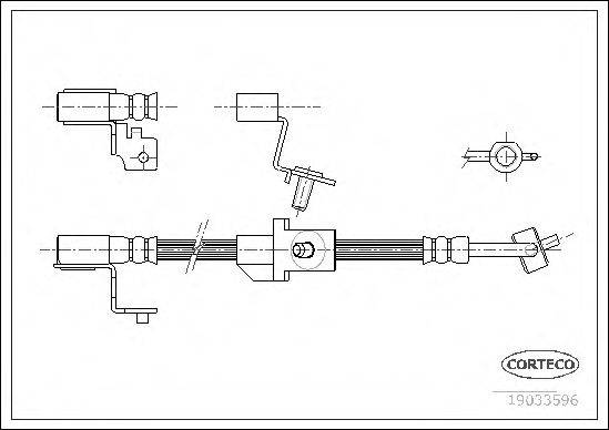 CORTECO 19033596 Гальмівний шланг