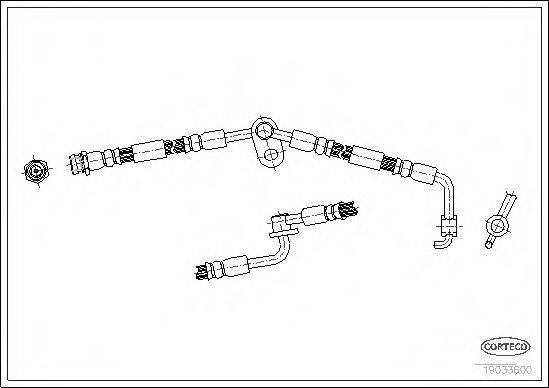 CORTECO 19033600 Гальмівний шланг