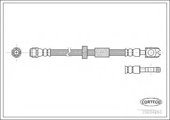 CORTECO 19034263 Гальмівний шланг