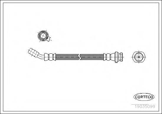 CORTECO 19035051 Гальмівний шланг