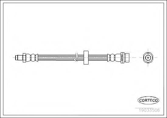 CORTECO 19033506 Гальмівний шланг