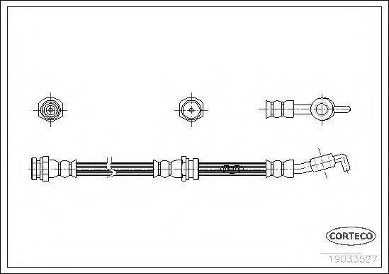 CORTECO 19033527 Гальмівний шланг