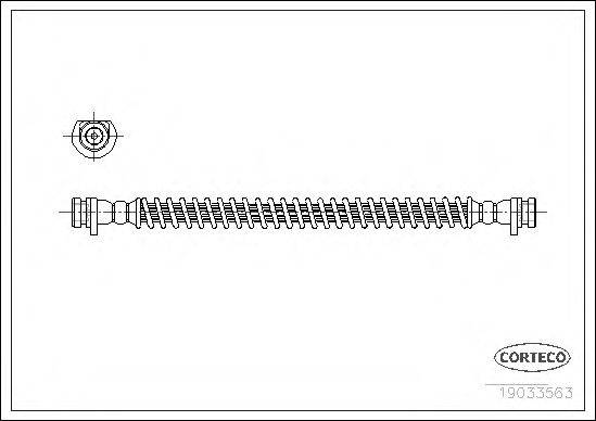 CORTECO 19033563 Гальмівний шланг