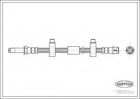 CORTECO 19035314 Гальмівний шланг