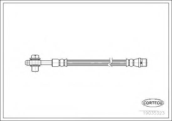 CORTECO 19035323 Гальмівний шланг