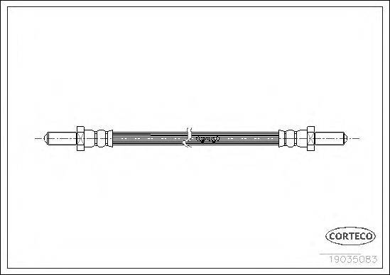 CORTECO 19035083 Гальмівний шланг