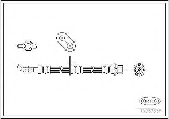 CORTECO 19033535 Гальмівний шланг