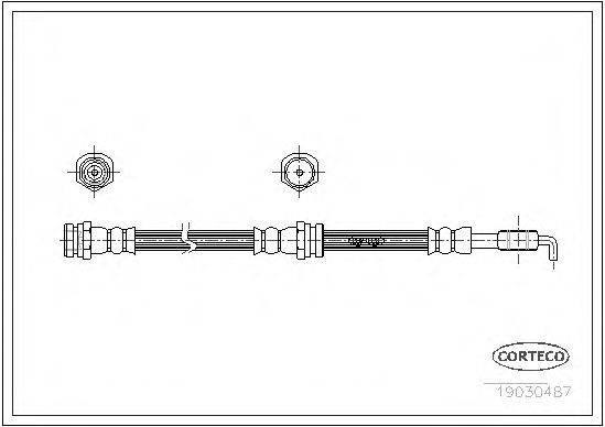 CORTECO 19030487 Гальмівний шланг