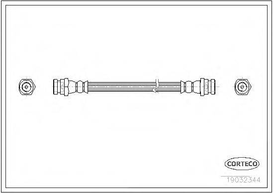CORTECO 19032344 Гальмівний шланг