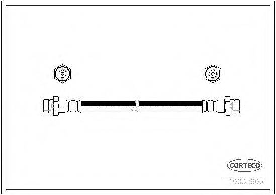 CORTECO 19032805 Гальмівний шланг