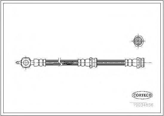 CORTECO 19034656 Гальмівний шланг
