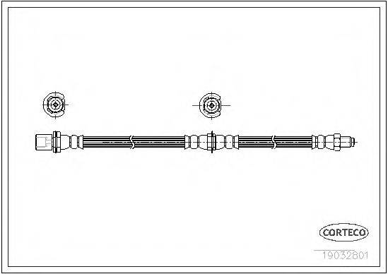 CORTECO 19032801 Гальмівний шланг