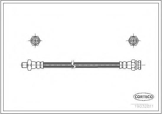 CORTECO 19032811 Гальмівний шланг