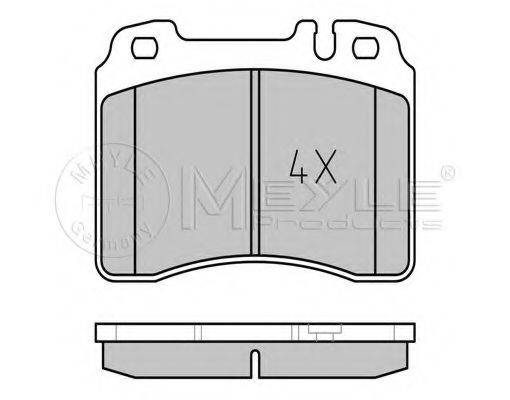 MEYLE 0252115316PD Комплект гальмівних колодок, дискове гальмо