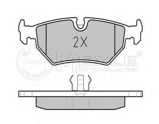 MEYLE 0252127517 Комплект гальмівних колодок, дискове гальмо