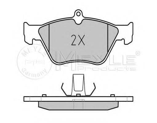 MEYLE 0252141117 Комплект гальмівних колодок, дискове гальмо