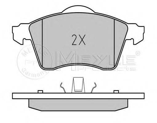 MEYLE 0252188319 Комплект гальмівних колодок, дискове гальмо