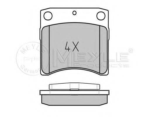 MEYLE 0252317618W Комплект гальмівних колодок, дискове гальмо