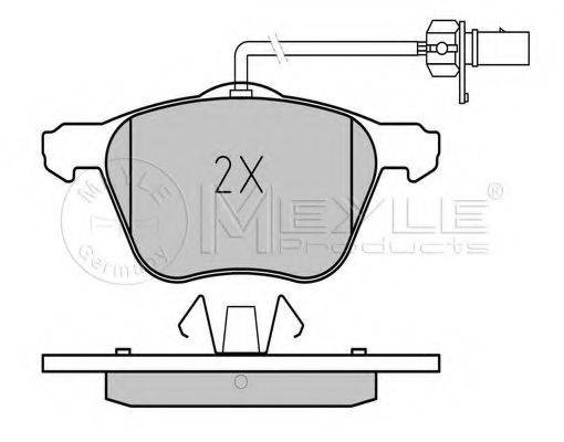 MEYLE 0252326920W Комплект гальмівних колодок, дискове гальмо