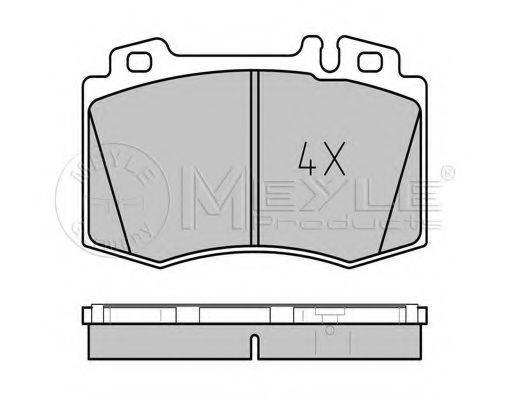 MEYLE 0252327117 Комплект гальмівних колодок, дискове гальмо