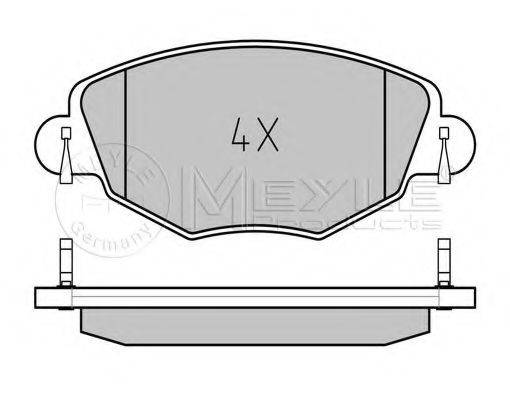 MEYLE 0252327918PD Комплект гальмівних колодок, дискове гальмо