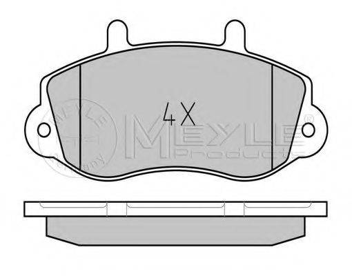 MEYLE 0252330218 Комплект гальмівних колодок, дискове гальмо