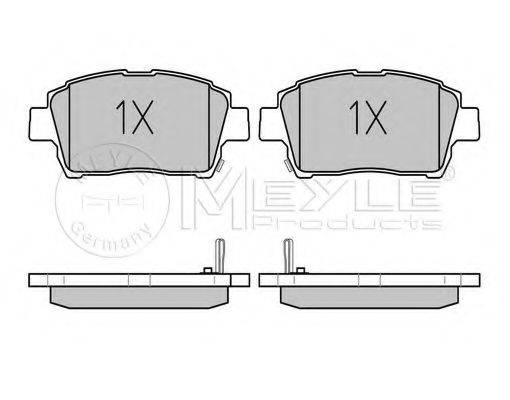 MEYLE 0252351017PD Комплект гальмівних колодок, дискове гальмо